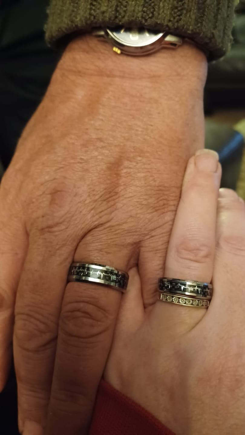 Customer photo review of The Loving Heartbeat Wonder Ring Set