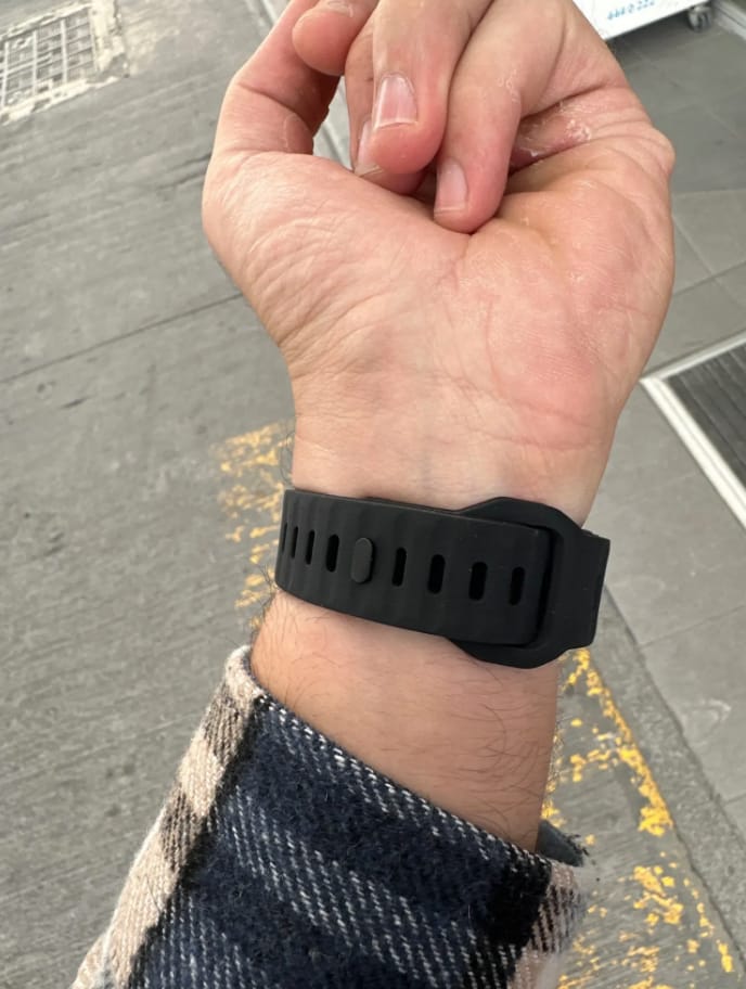 Customer photo review of Soft Silicone Strap for Apple Watch