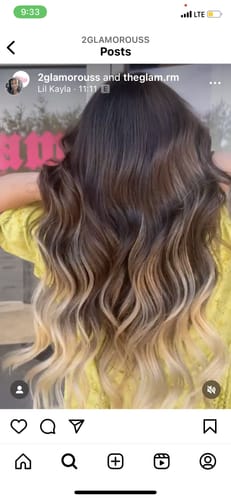 Customer photo review of Full Shine Balayage Halo Hair Extensions Brown Ombre Blonde (#10/14)