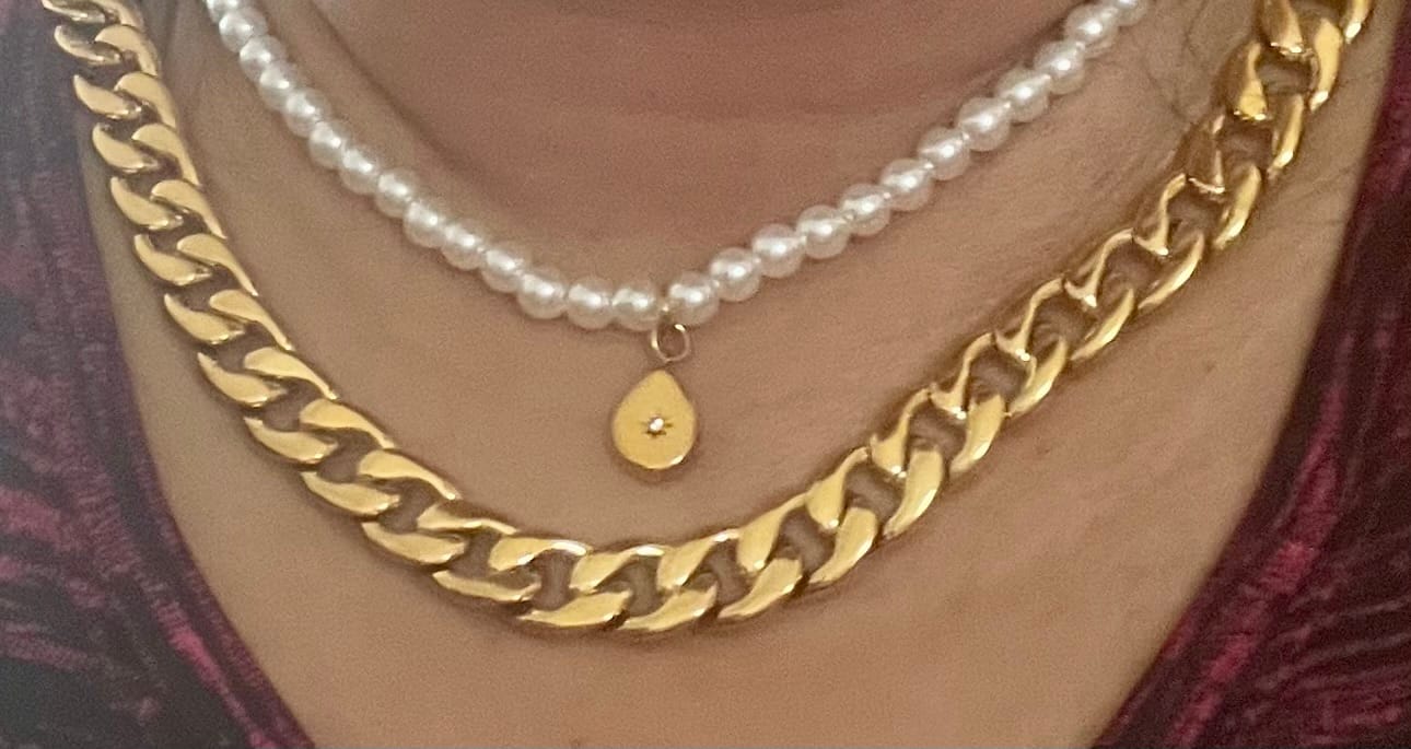 Customer photo review of Collar Pearl Stella