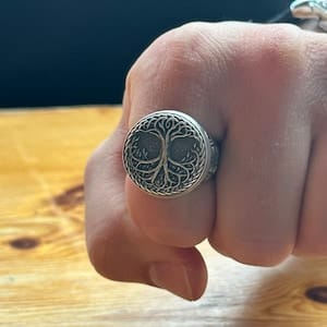 Customer photo review of Yggdrasil Signet Ring