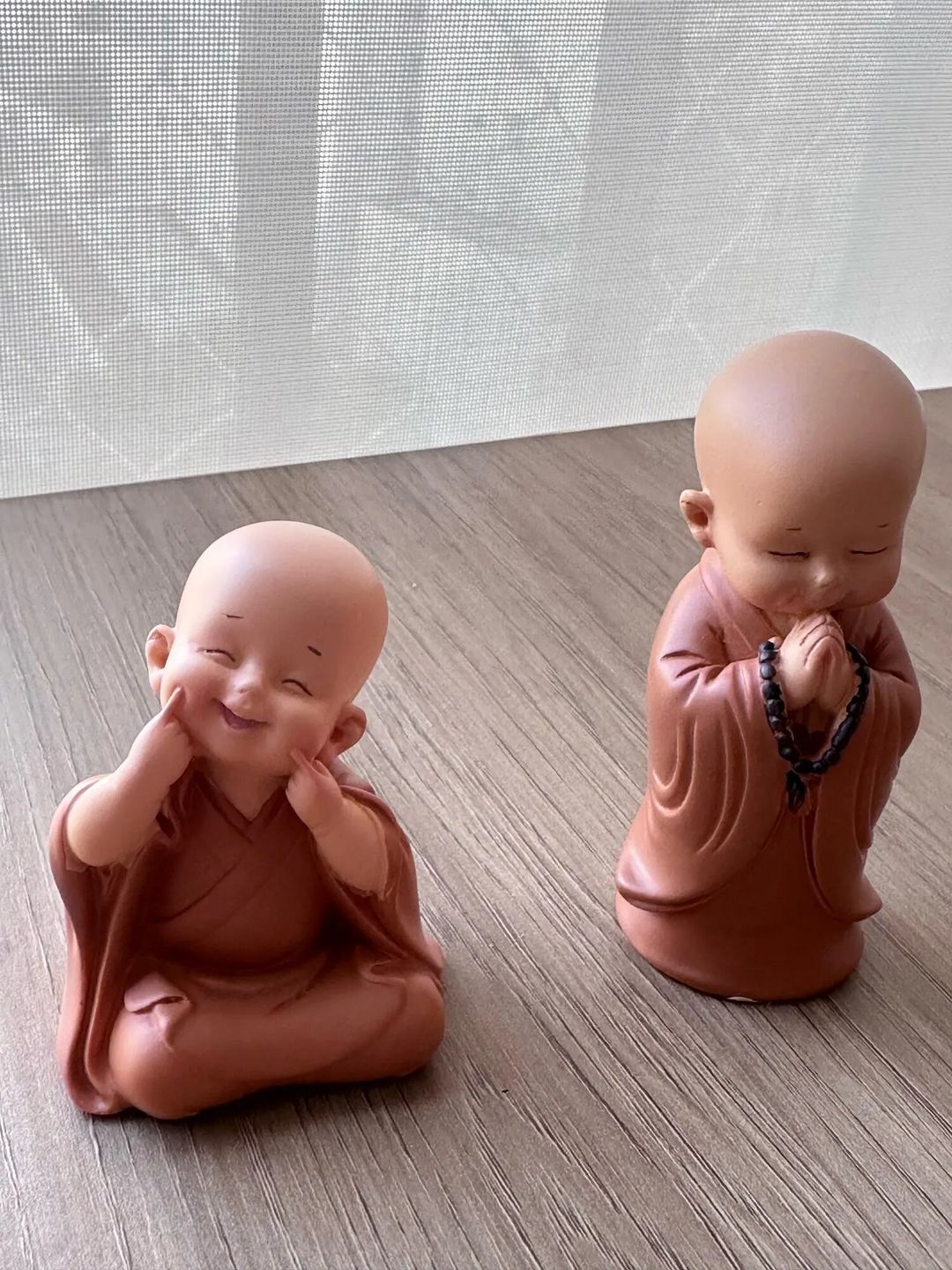 Customer photo review of Petite Statue de moine Bouddhiste