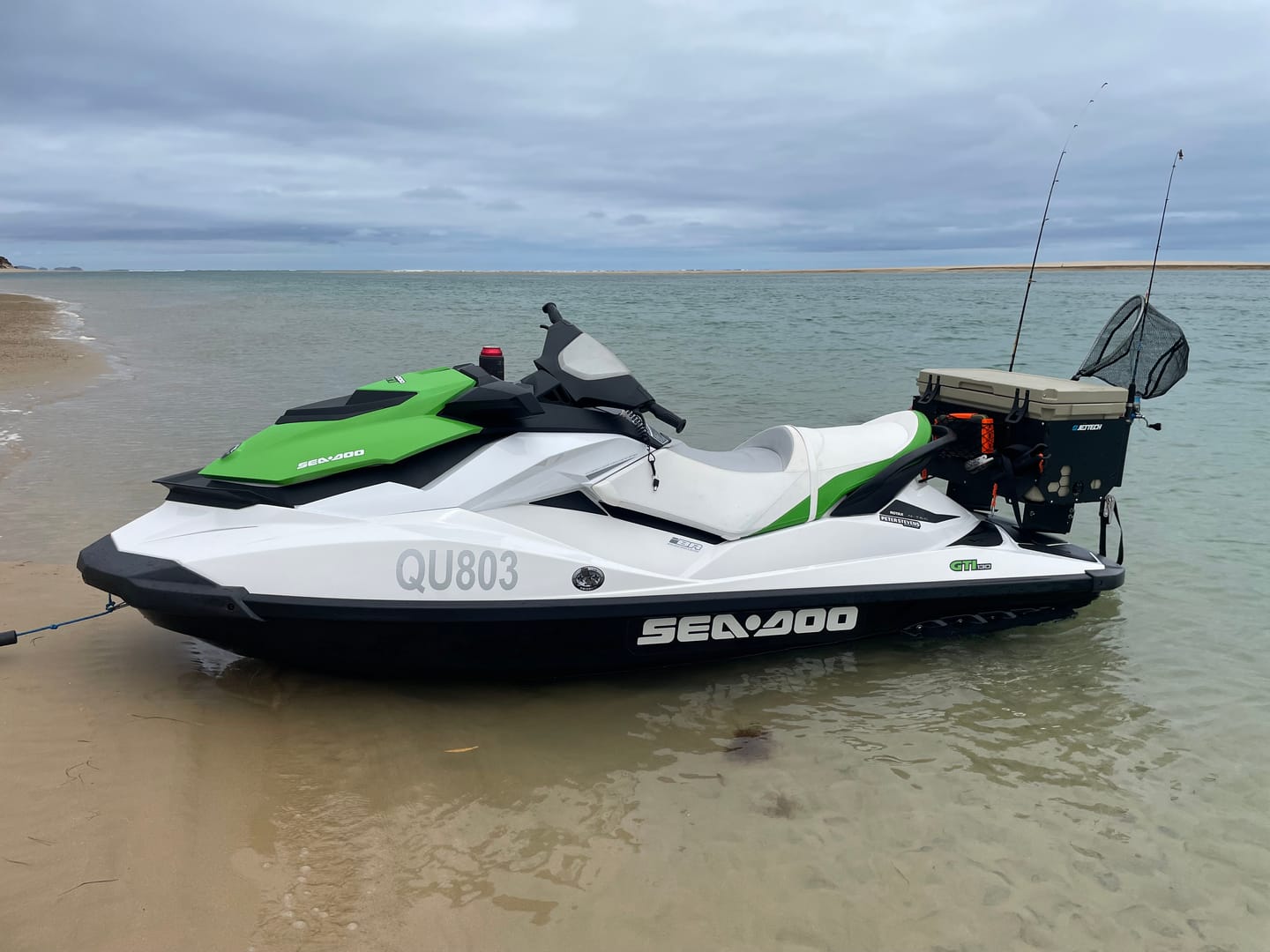Customer photo review of Jet Tech Fish Box Rod Holder & Leash