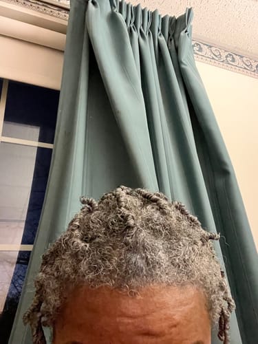 Customer photo review of Temporary Hair Color Gel - Espresso