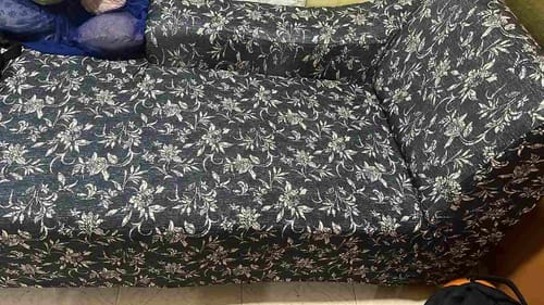 Customer photo review of Black & Beige Abstract Elastic Sofa Slipcovers