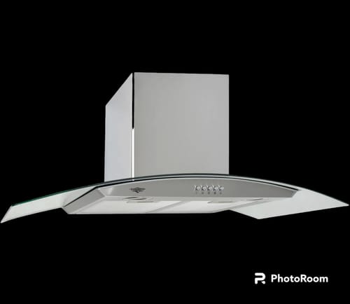 Customer photo review of Campana Extractora Cocina 900mm Cristal Templado Acero Inox