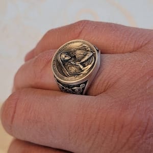 Customer photo review of Virgin Mary Ring