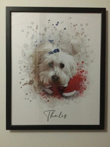 Customer photo review of Πορτραίτο Κατοικίδιου - Νερομπογιά