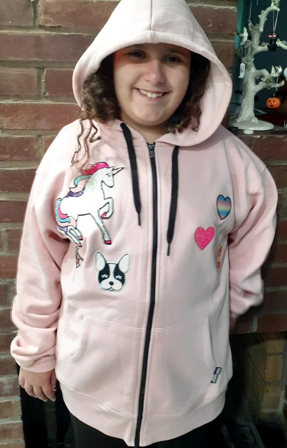 Customer photo review of Adult Zip Hoodie