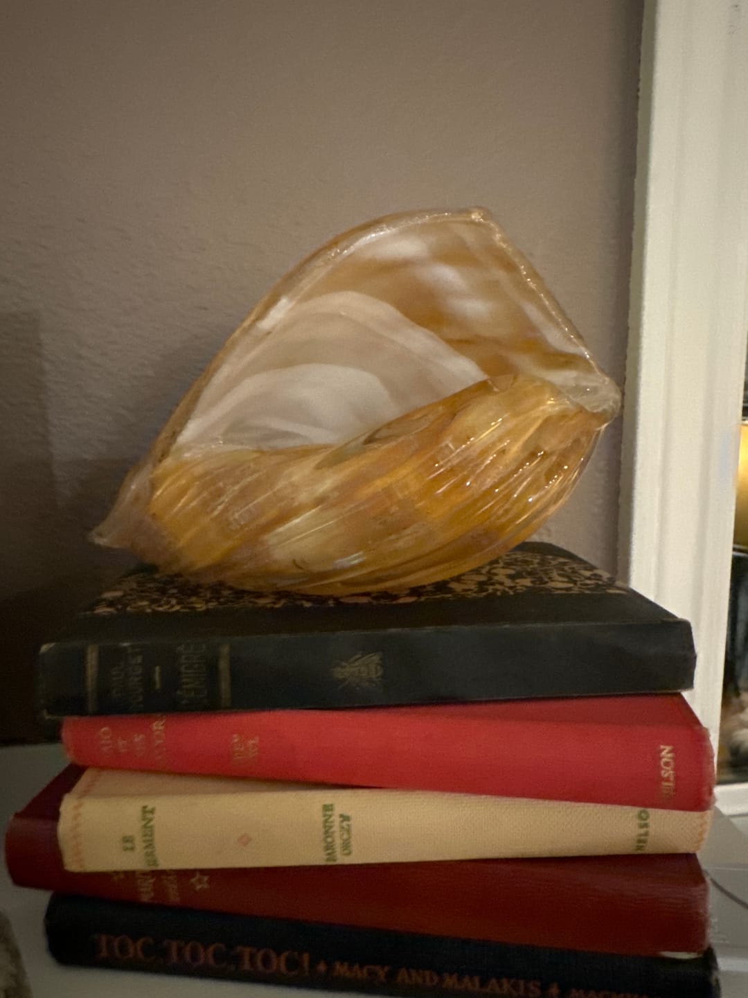 Customer photo review of Glass Seashell with Cremation Ash