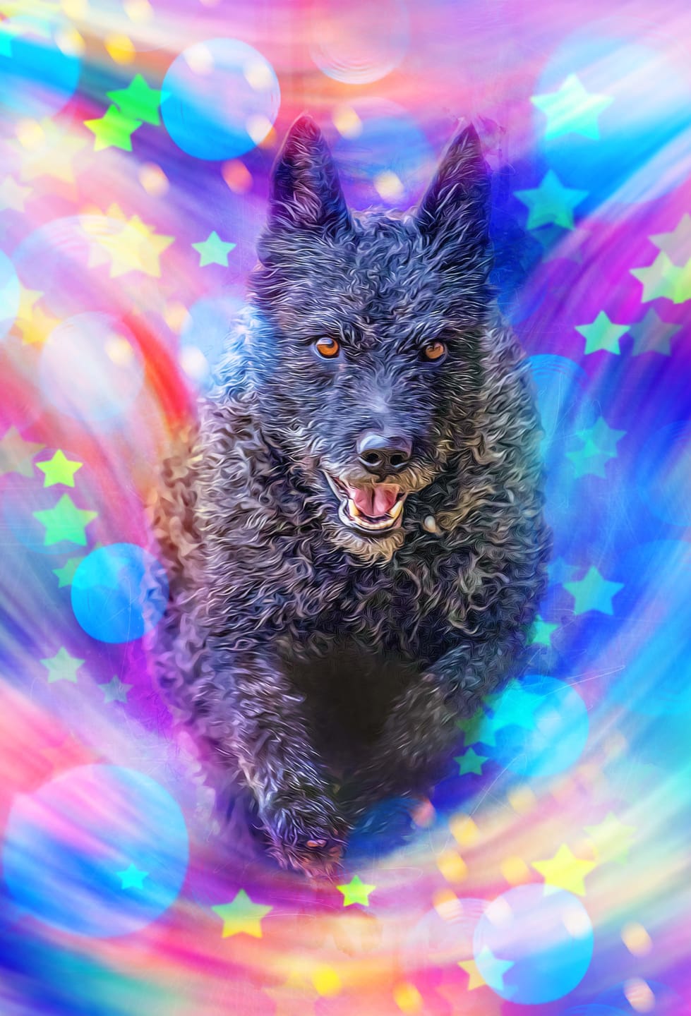 Customer photo review of Watercolor Pet Art - Pet Galaxy (PG)