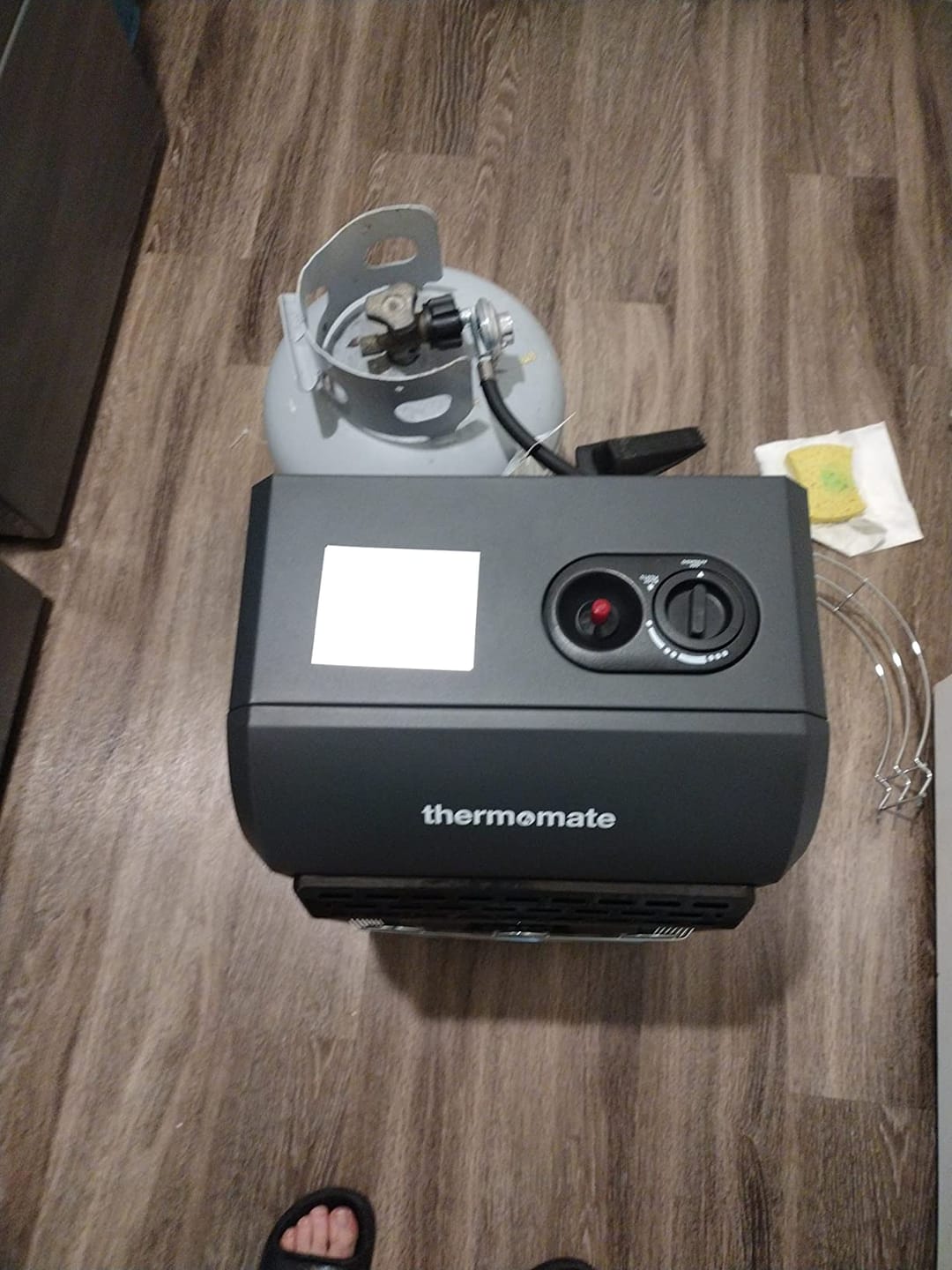 Customer photo review of 18,000 BTU Portable LP Gas Heater - 3 Power Settings