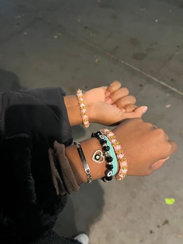 Customer photo review of Engraved Bracelet Set - W/ Eternal Rose Box