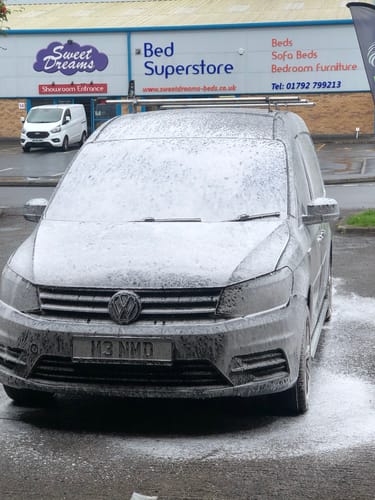 Customer photo review of AM Foam - Wax Safe Snow Foam