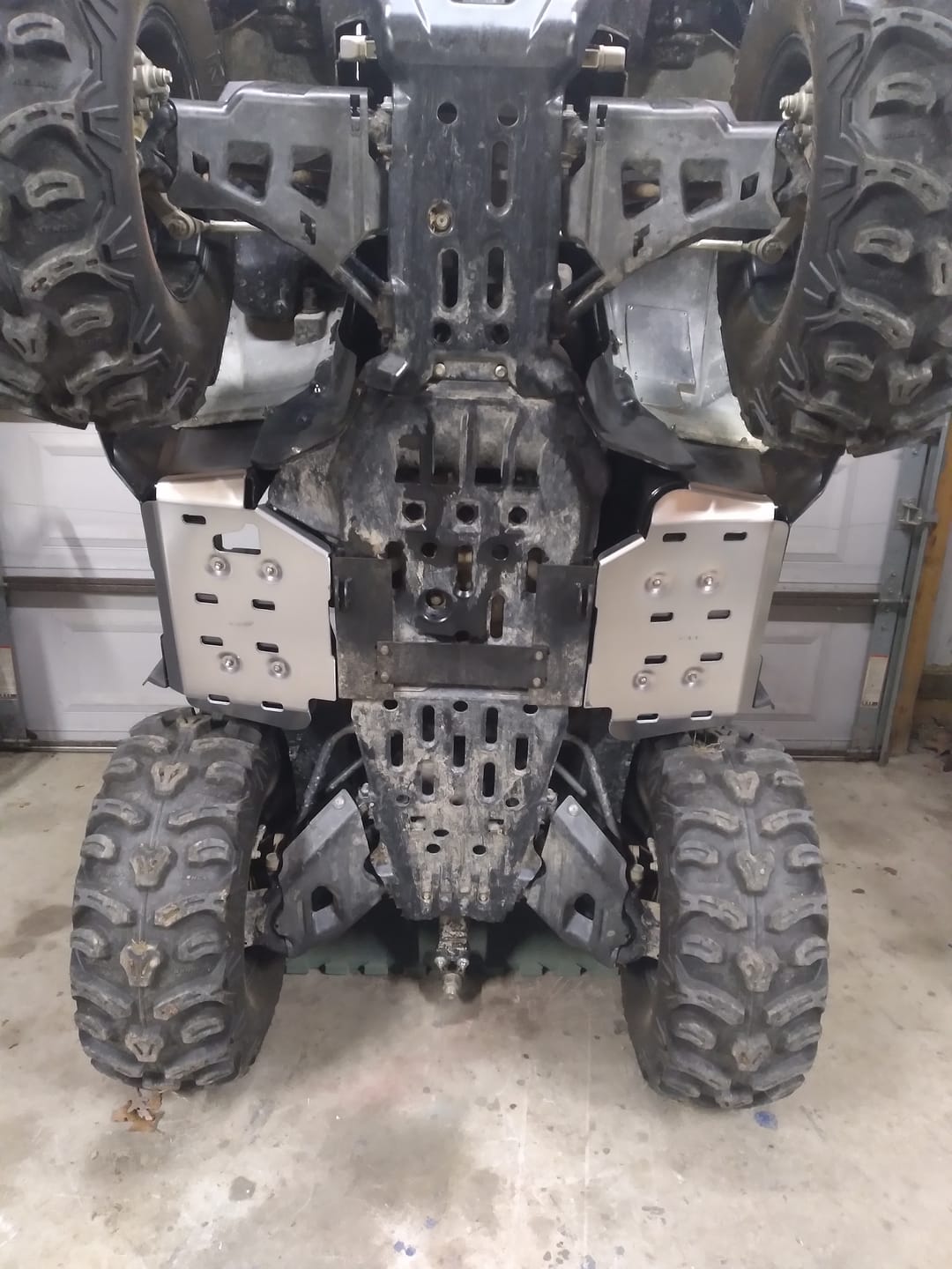 Customer photo review of Aluminum Footwell Skid Plates for Yamaha Grizzly 550/700