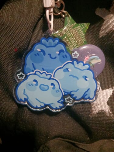 Customer photo review of Fruit Frog Keychain Blind Bag