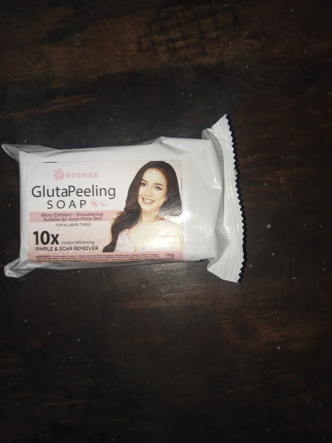 Customer photo review of Rosmar gluta peeling soap