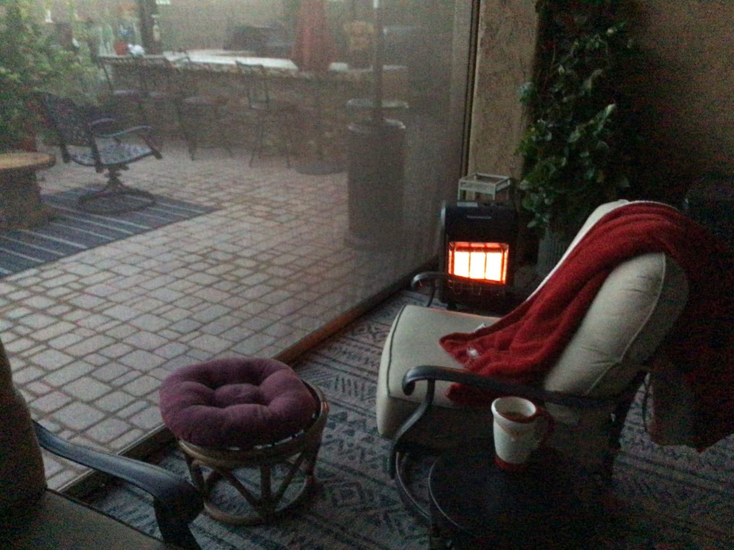 Customer photo review of 18,000 BTU Portable LP Gas Heater - 3 Power Settings