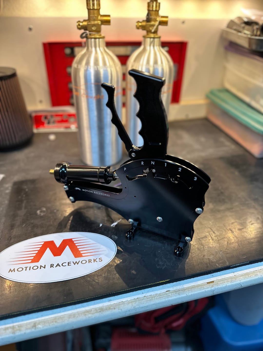 Customer photo review of TH350 3 Speed Reverse Pattern Operator Series Billet Shifter Front Exit 16-2100