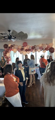 Customer photo review of Fall in Love Balloon Garland Kit