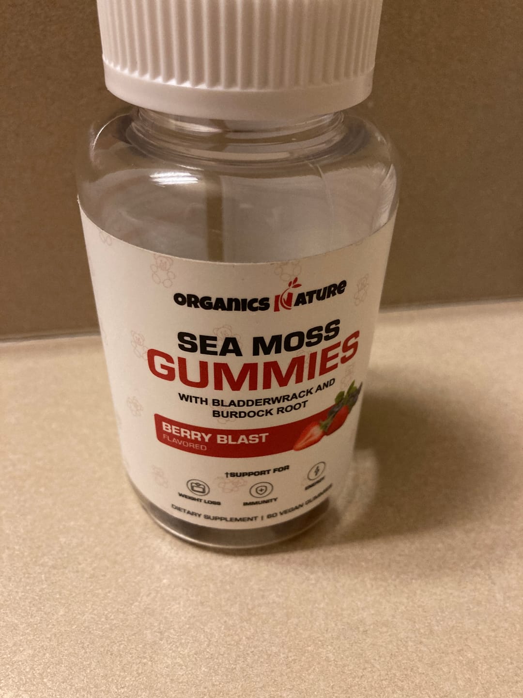 Customer photo review of Irish Sea Moss Gummies With Bladderwrack & Burdock