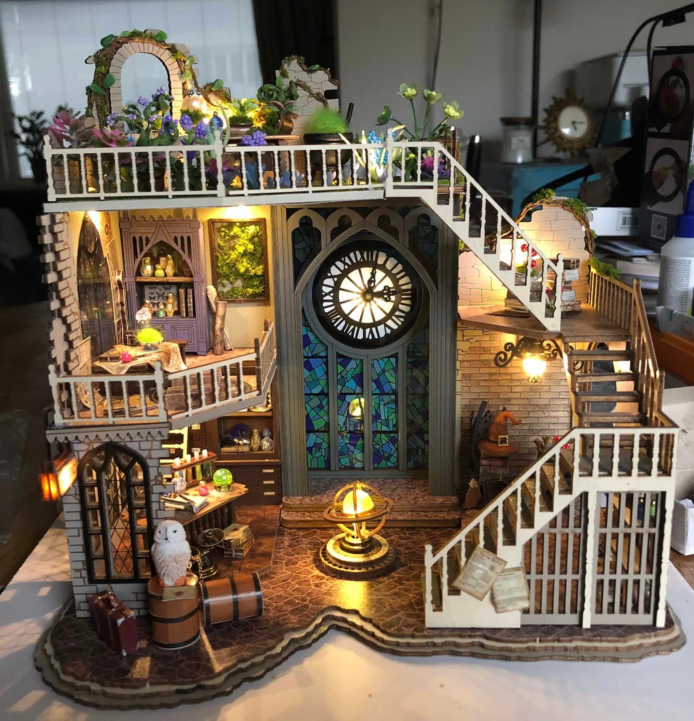 Customer photo review of Magic DIY Miniature Dollhouse | LKWood (Dust Cover Included)