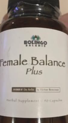 Customer photo review of FEMALE BALANCE PLUS