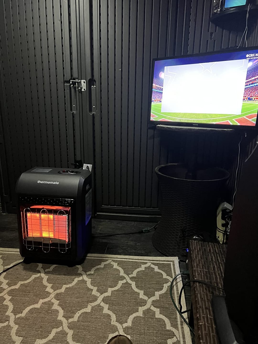 Customer photo review of 18,000 BTU Portable LP Gas Heater - 3 Power Settings