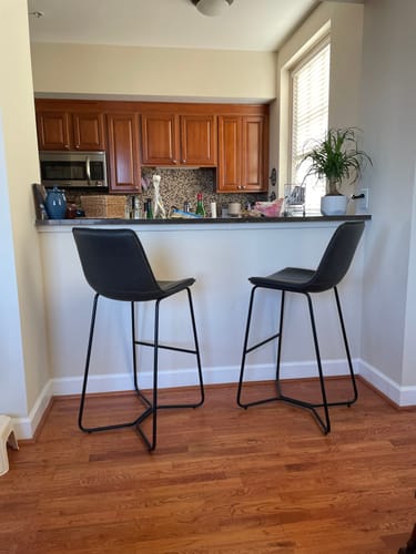 Customer photo review of Live Edge Walnut Shelves with Pipe Brackets