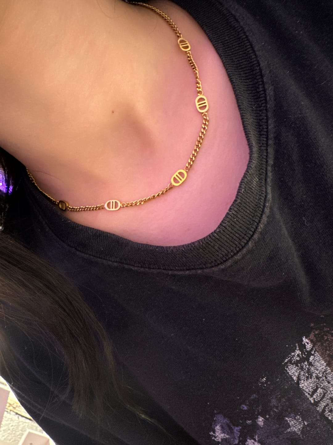 Customer photo review of Five Prestige Halskette | 18K vergoldet