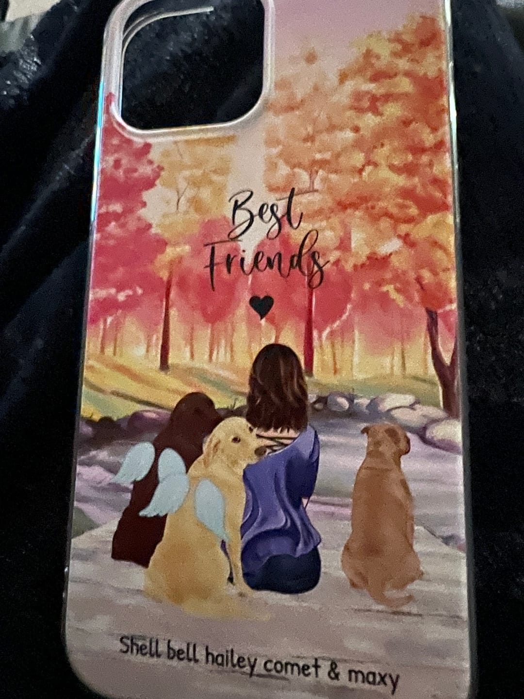 Customer photo review of Together with my pet - Personalized phone case