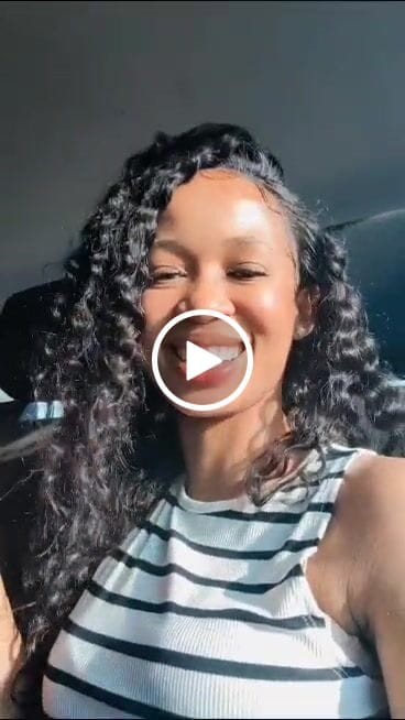 Customer video review of Gorgeous 20-inch Malaysian Long Curly Wig with Lace Closure - Premium Human Hair