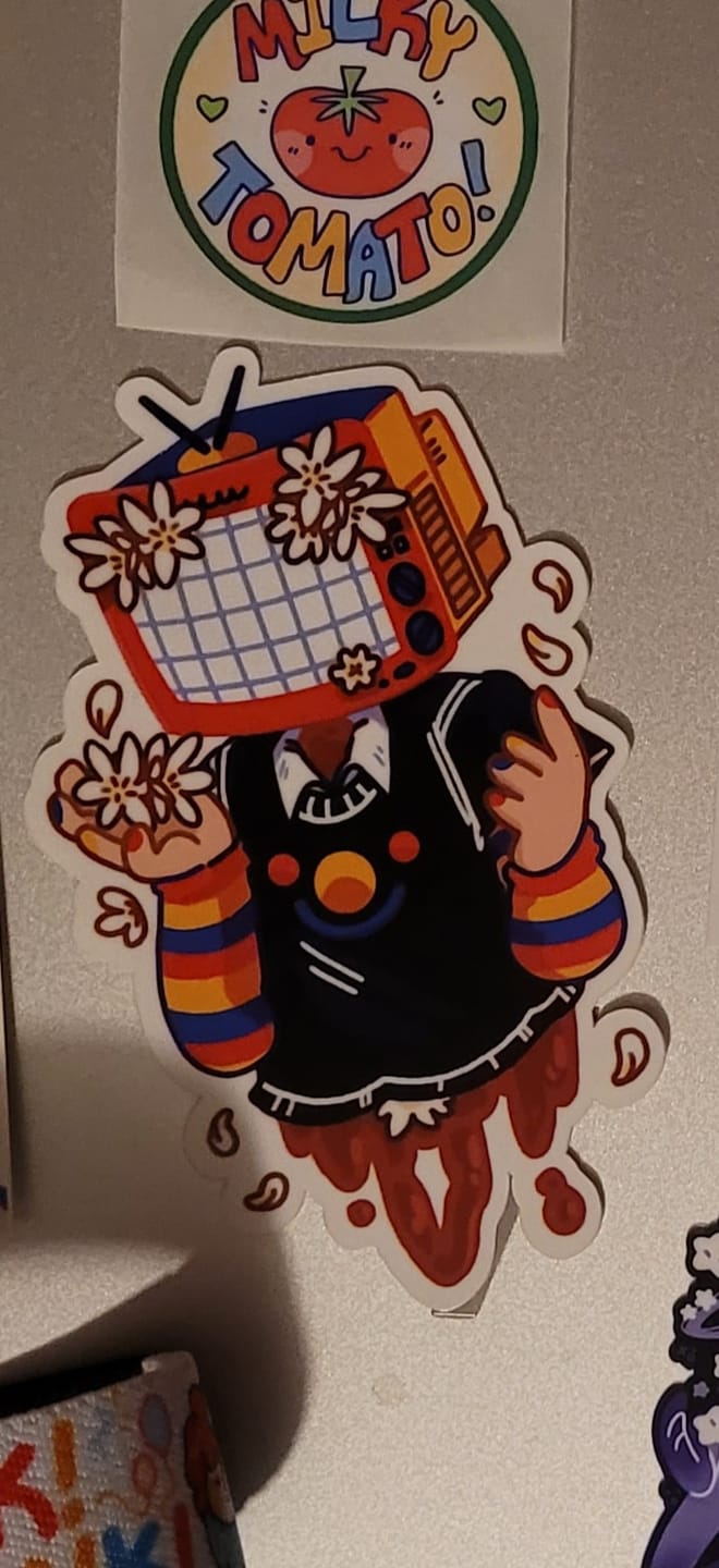 Customer photo review of TV Head Gore Stickers