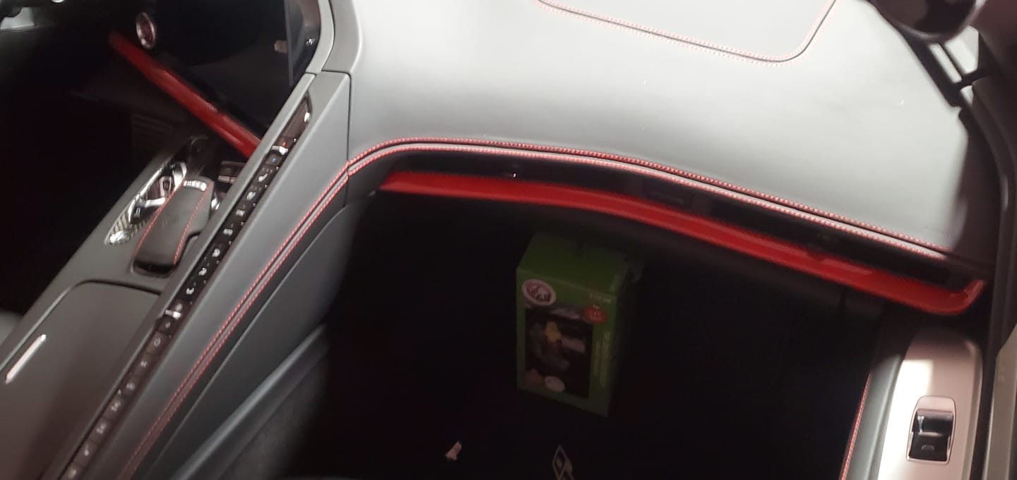 Customer photo review of Interior Dash Trim Carbon Fiber Cover Kit | 2020-2023 C8 Corvette