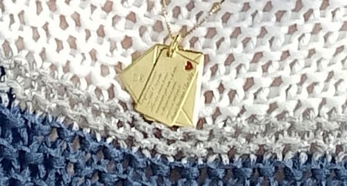 Customer photo review of Collana Busta e Foglio