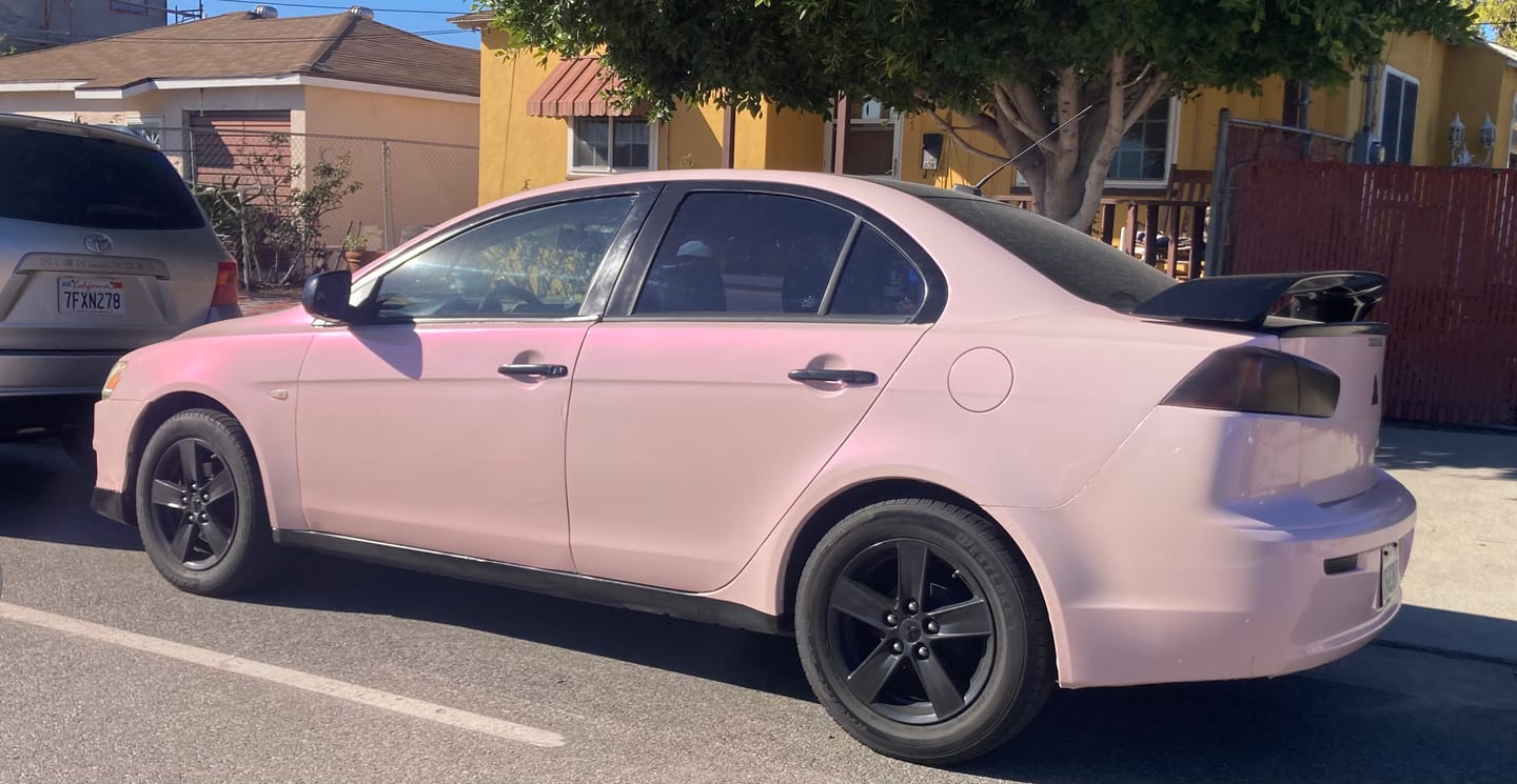 Customer photo review of Glossy Metallic Black Rose Vinyl Wrap