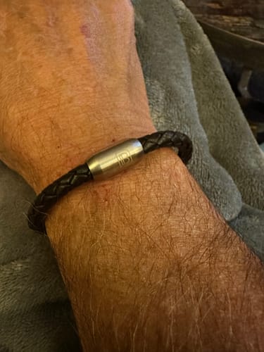 Customer photo review of Leather Single Wrap
