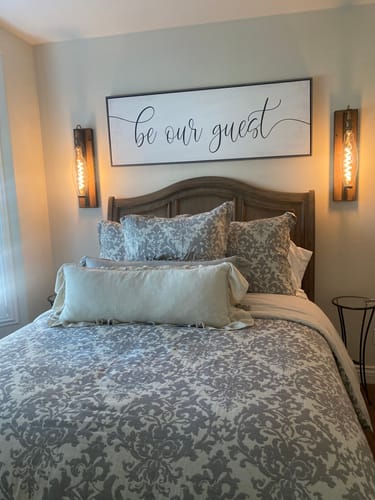 Customer photo review of Large Be Our Guest Sign