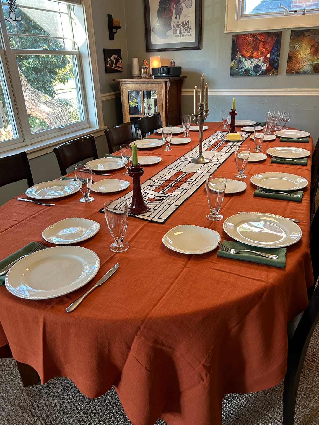 Customer photo review of Sonoma Tablecloth