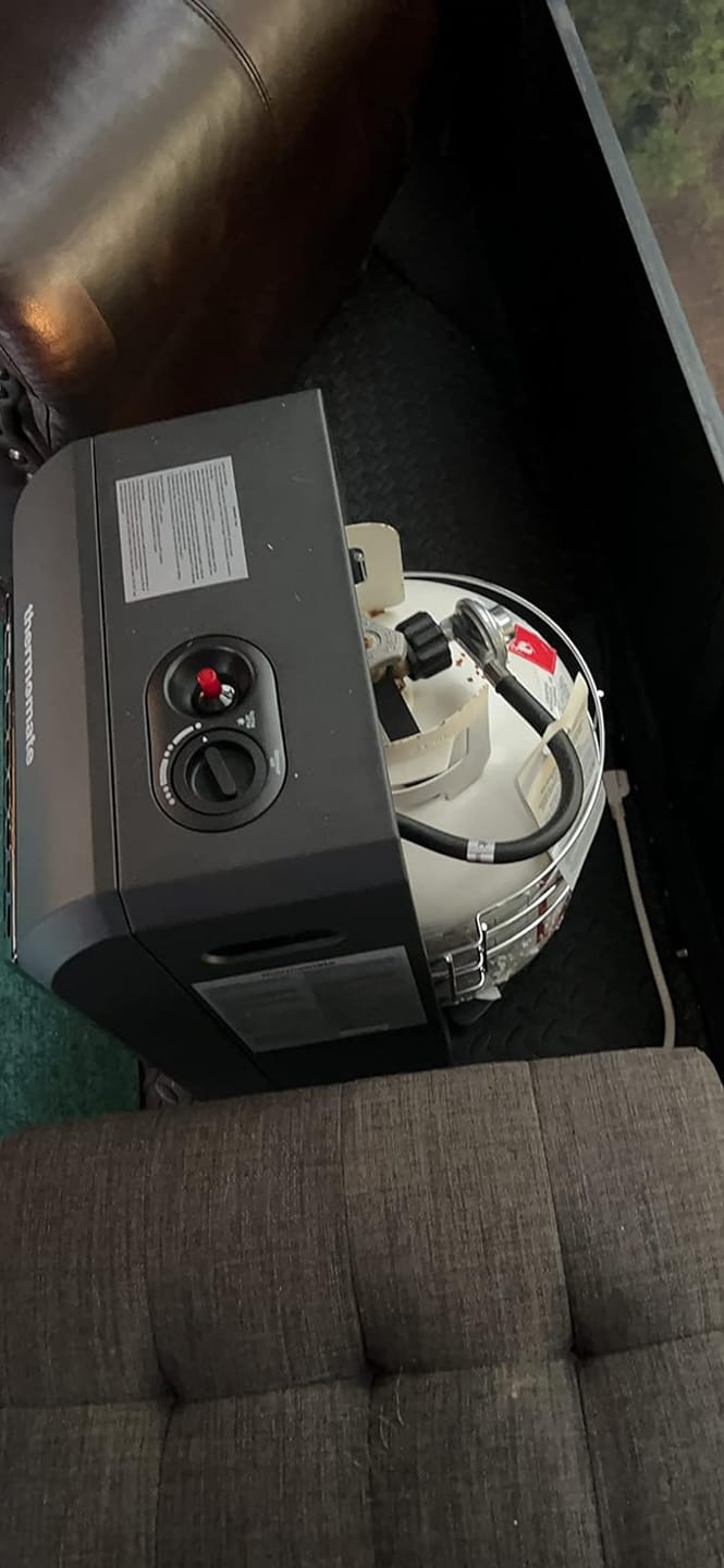 Customer photo review of 18,000 BTU Portable LP Gas Heater - 3 Power Settings