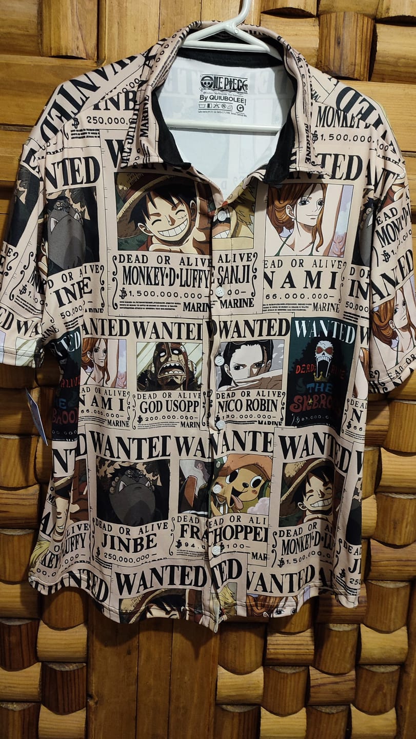Customer photo review of Camisa Pijama Mugiwaras Wanted