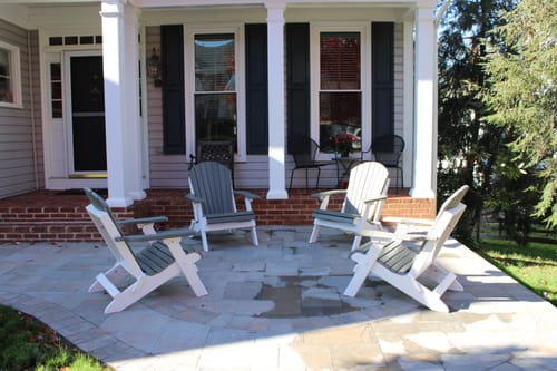 Customer photo review of QUICK SHIP - Set of 4 DuraWeather Poly® King Size Folding Adirondack Chair