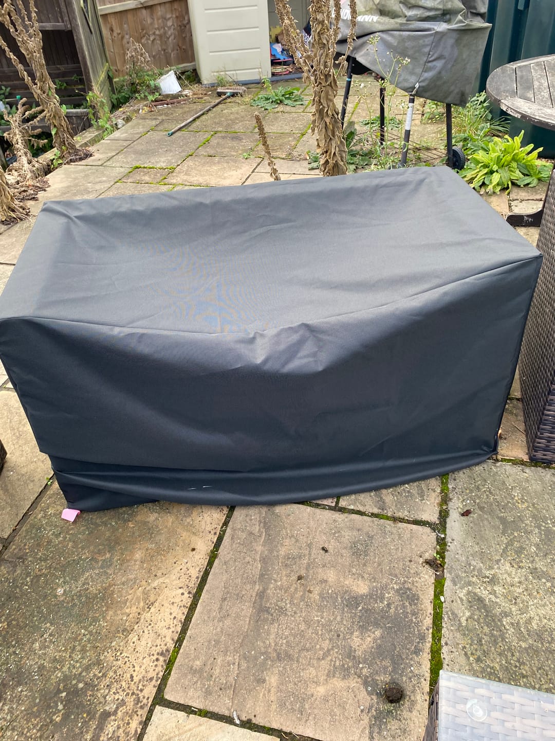 Customer photo review of Melange Water Repellent PU Coated Fabric