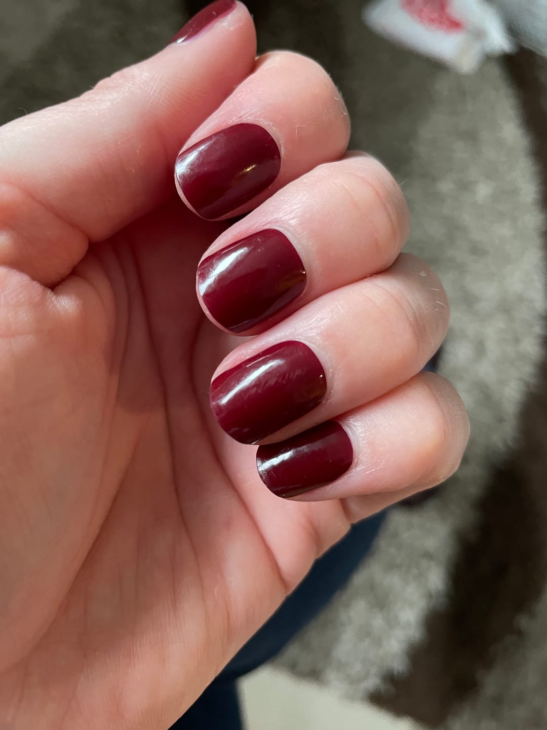 Customer photo review of Sweet Cherry DIY Semicured Gel Nail Sticker Kit