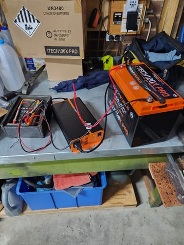 Customer photo review of iTECH120X PRO (New 2025 Model) LiFePO4 120Ah Lithium Deep Cycle Battery with Bluetooth