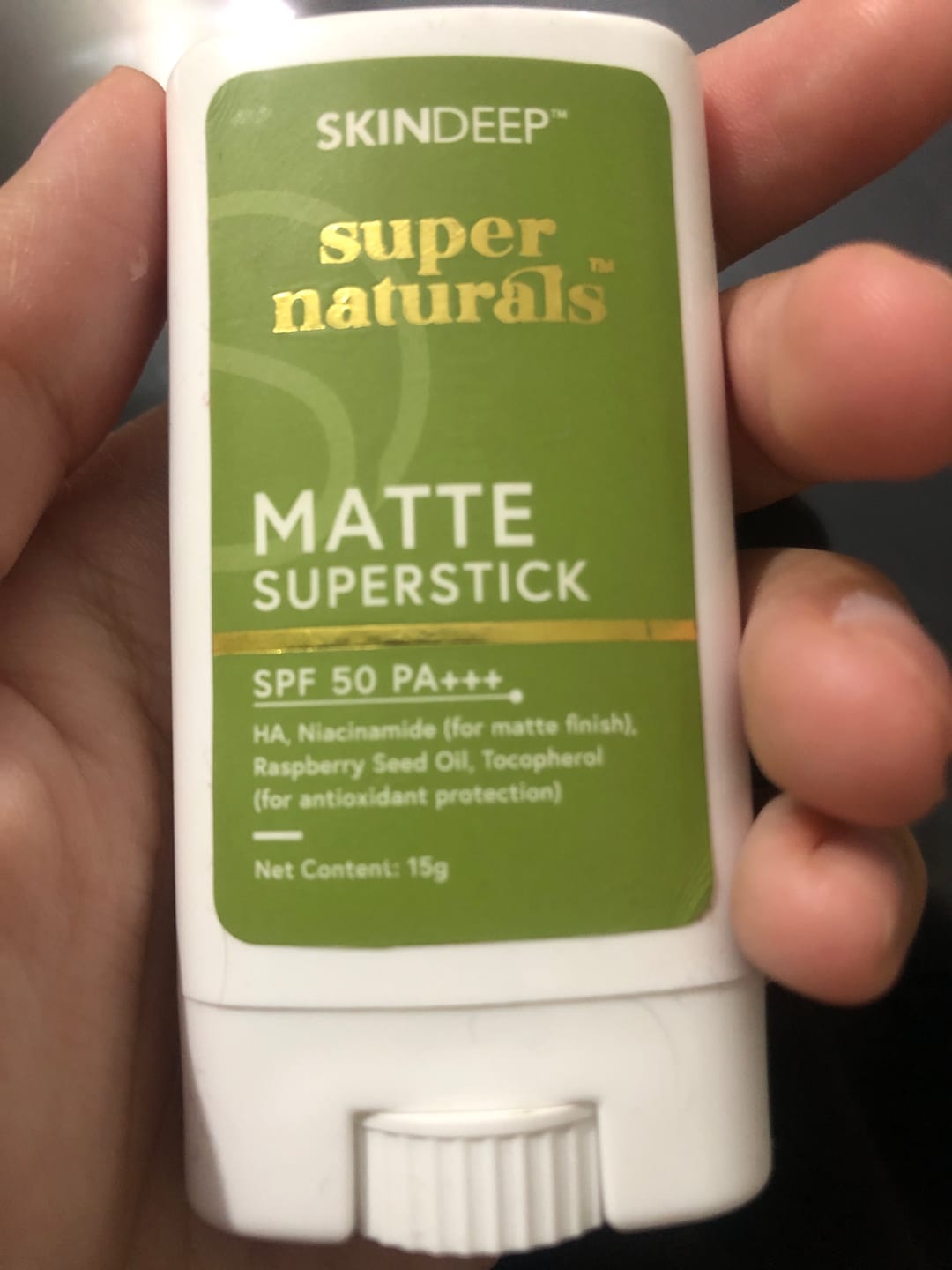 Customer photo review of MATTE SUPERSTICK - SPF 50 PA+++