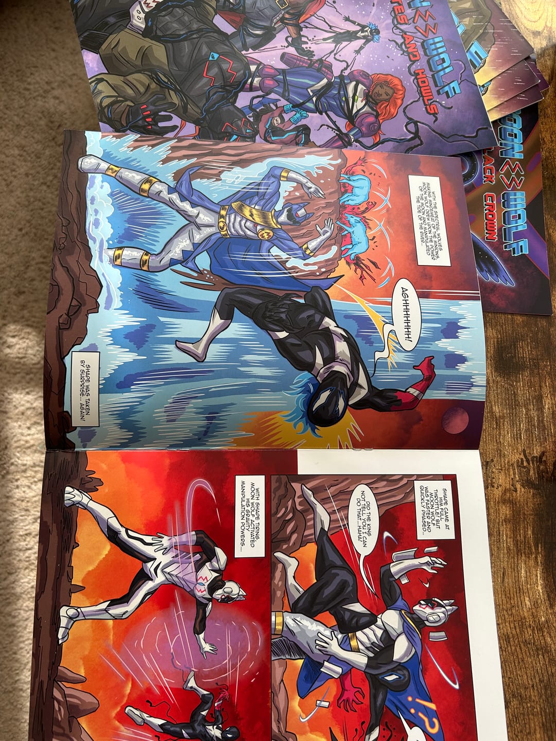 Customer photo review of Custom Comic Book – Turn Your Story Into a Fully Illustrated Comic