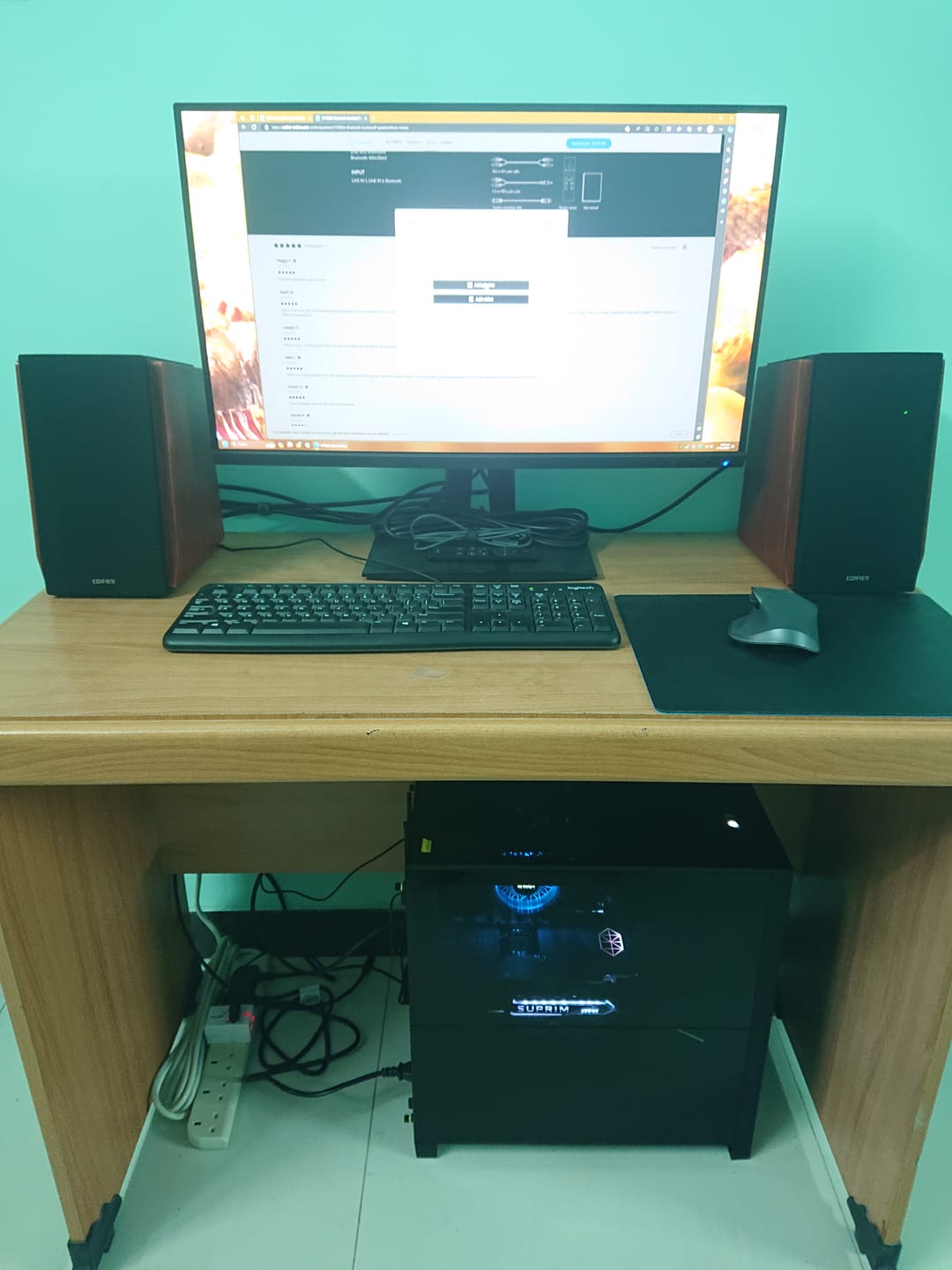Customer photo review of Edifier R1700BTs Active Bluetooth Bookshelf Speakers
