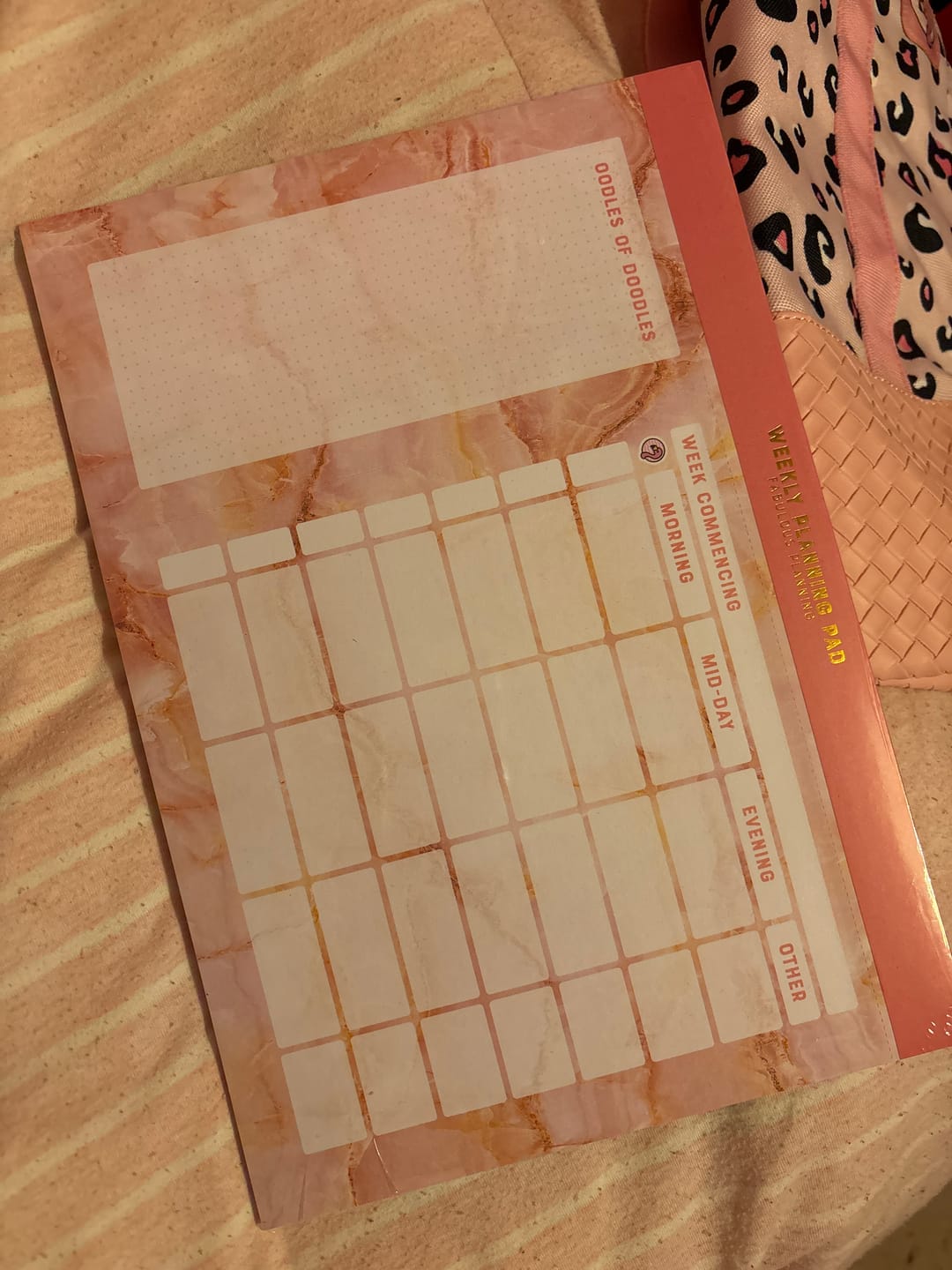 Customer photo review of Freebie A4 Yearly Planning Pad