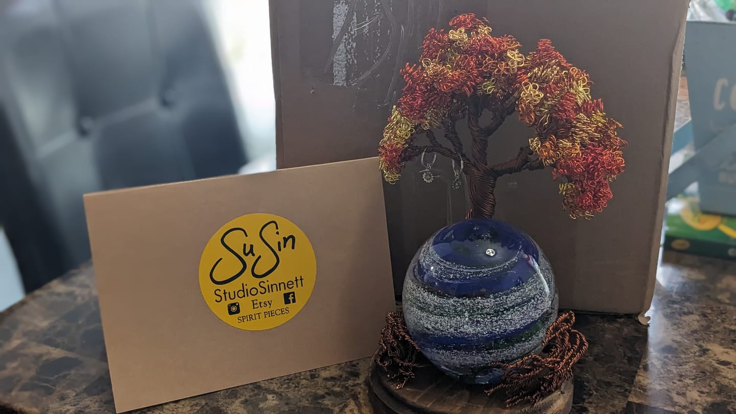 Customer photo review of Autumn Sunshine Tree Of Life with Tranquil Swirl